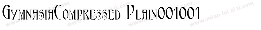GymnasiaCompressed Plain001001字体转换